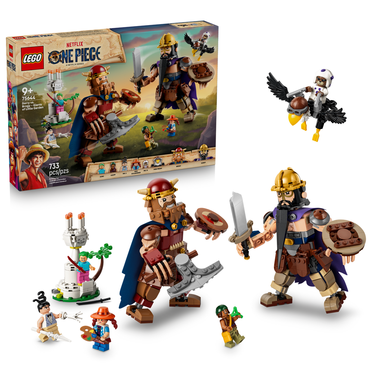 LEGO - ONE PIECE - Dorry vs. Brogy – Giants of Little Garden - Building Kit - 75644 - Card Brawlers