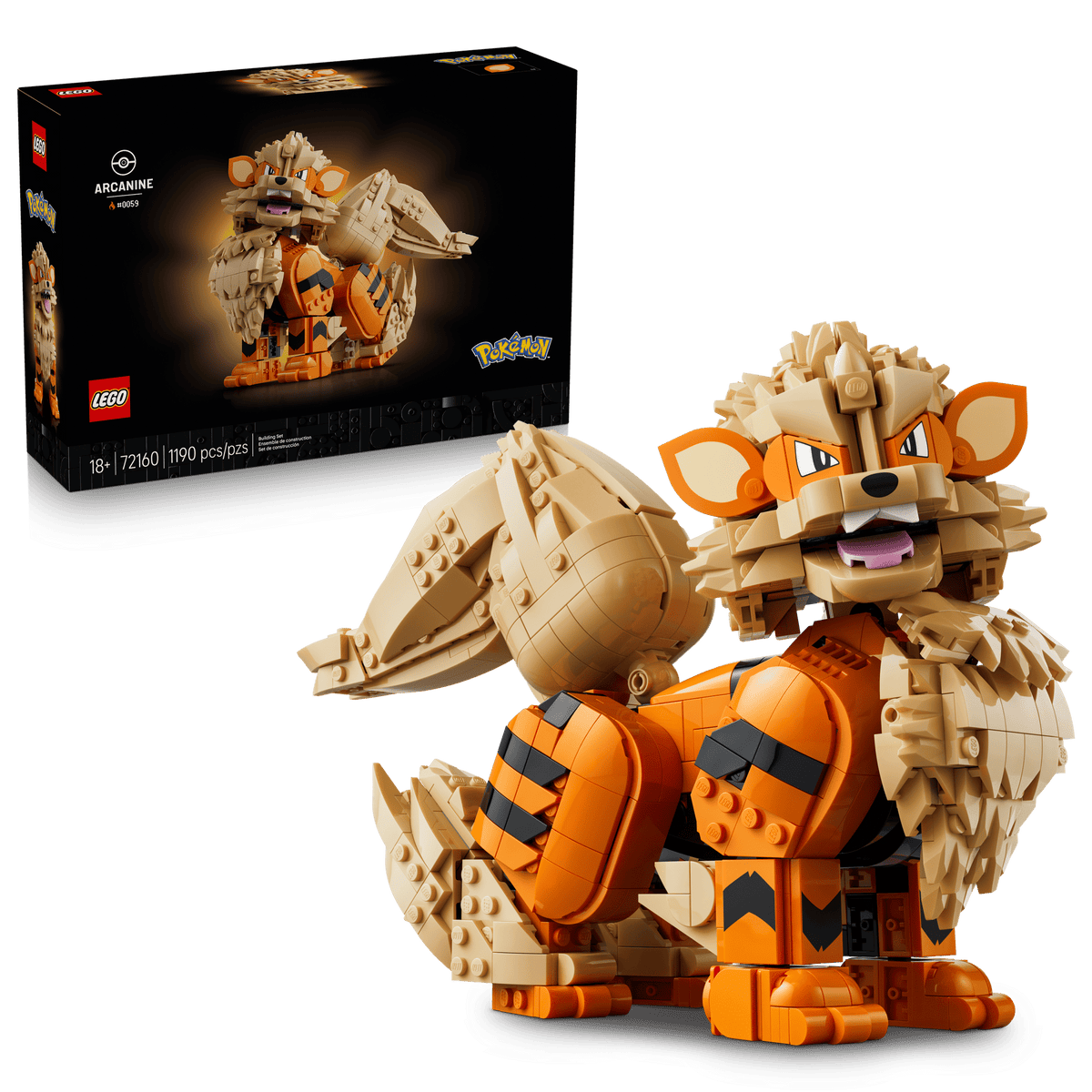 LEGO - Pokémon - Arcanine - Building Kit - 72160 - Card Brawlers