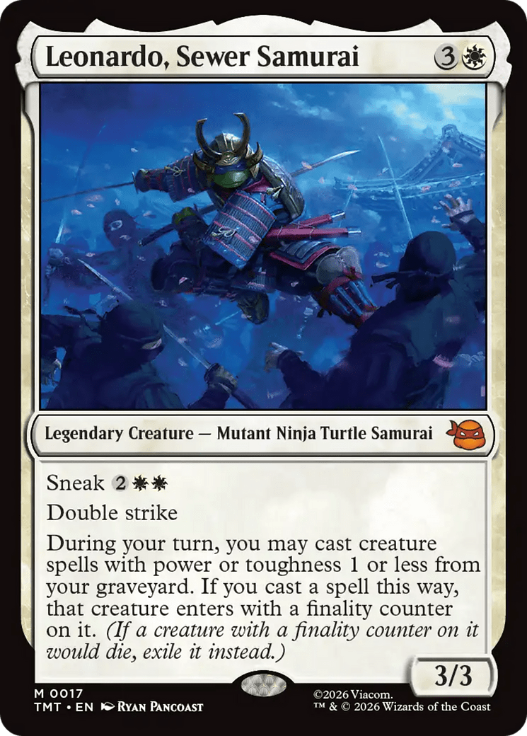 Leonardo, Sewer Samurai [Teenage Mutant Ninja Turtles] - Card Brawlers