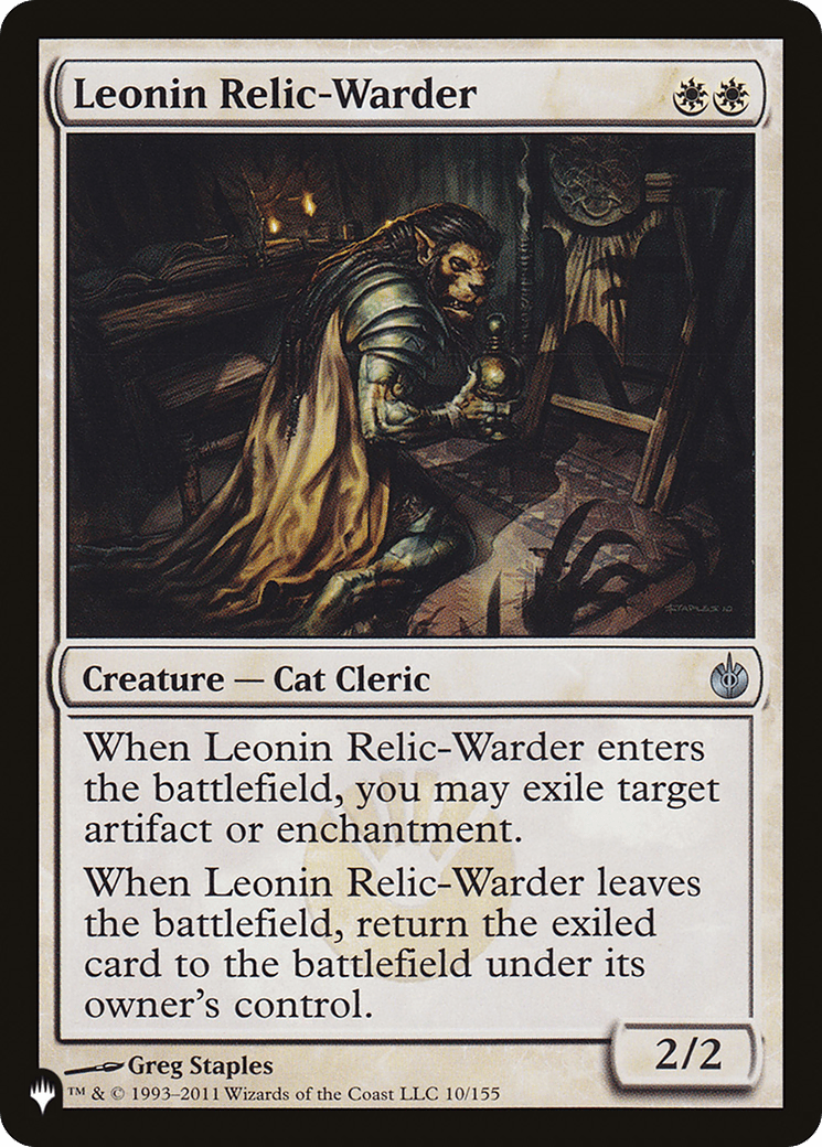 Leonin Relic - Warder (MBS) [The List] - Card Brawlers
