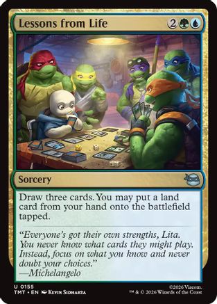 Lessons from Life (TMT-155) - Teenage Mutant Ninja Turtles - Card Brawlers