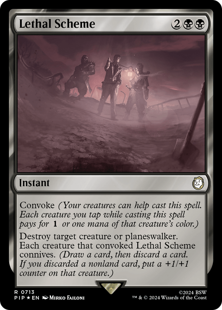 Lethal Scheme (Surge Foil) [Fallout] - Card Brawlers