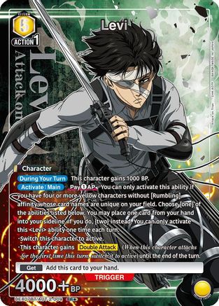 Levi (009) (SR*) (UEX07BT/AOT-2-009) - UEX07BT Attack on Titan Vol 2 Foil - Card Brawlers