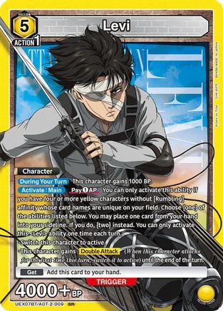 Levi (009) (UEX07BT/AOT-2-009) - UEX07BT Attack on Titan Vol 2 Foil - Card Brawlers