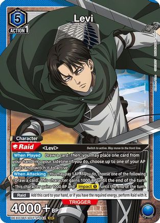 Levi (042) (UEX07BT/AOT-2-042) - UEX07BT Attack on Titan Vol 2 Foil - Card Brawlers