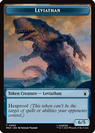 Leviathan // Food Double-Sided Token (MSH-5 // 19) - Marvel Super Heroes Foil - Card Brawlers
