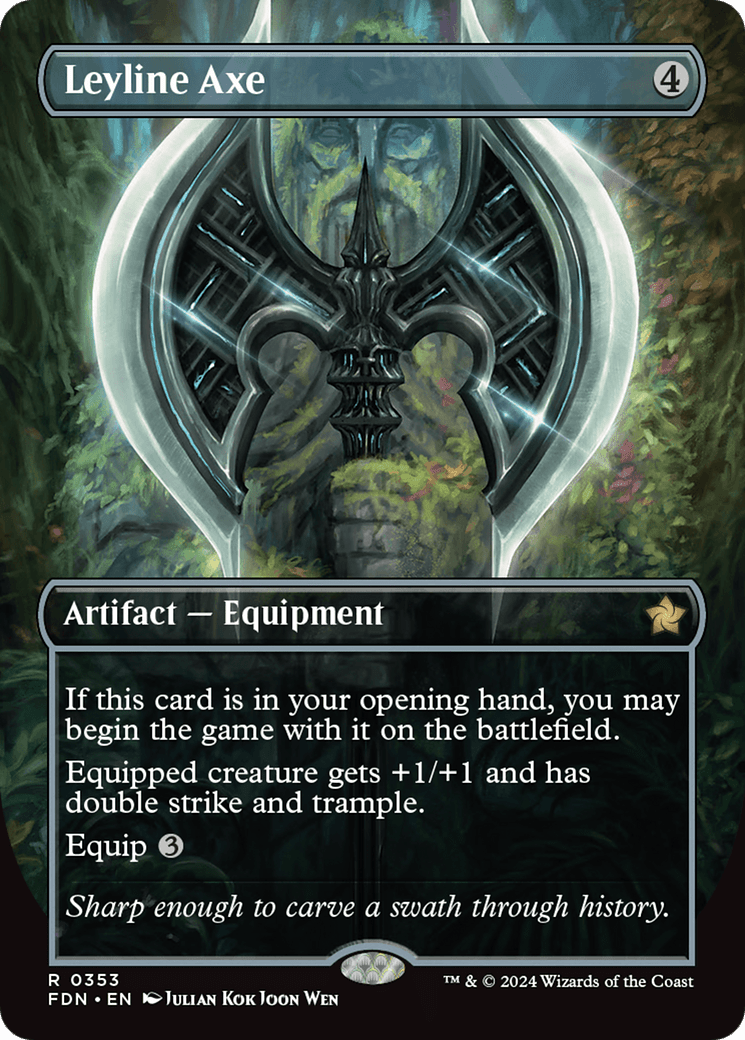 Leyline Axe (Borderless) [Foundations] - Card Brawlers
