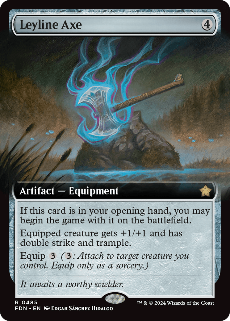 Leyline Axe (Extended Art) [Foundations] - Card Brawlers