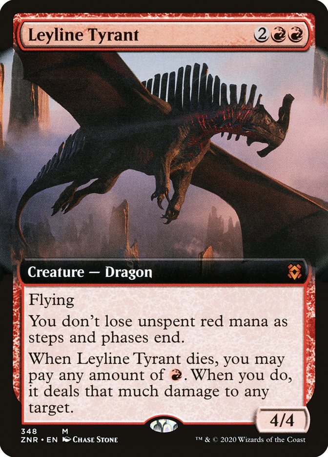 Leyline Tyrant (Extended Art) [Zendikar Rising] - Card Brawlers