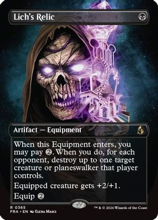 Lich's Relic (Borderless) (FRA-365) - Reality Fracture - Card Brawlers