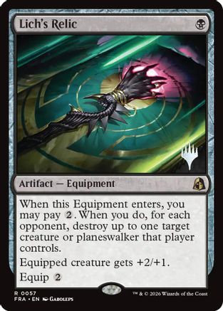 Lich's Relic (PPFRA-057) - Promo Pack: Reality Fracture - Card Brawlers