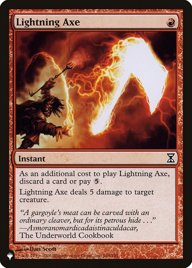 Lightning Axe [The List] - Card Brawlers