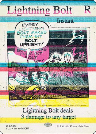 Lightning Bolt (0305) (SLZ-305) - Secret Lair x MSCHF: The Zeta Set - Card Brawlers