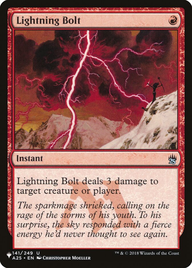 Lightning Bolt (141/249) [The List] - Card Brawlers