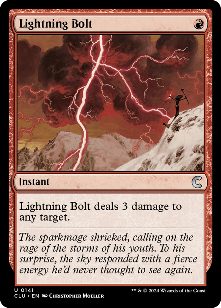 Lightning Bolt [Ravnica: Clue Edition] - Card Brawlers