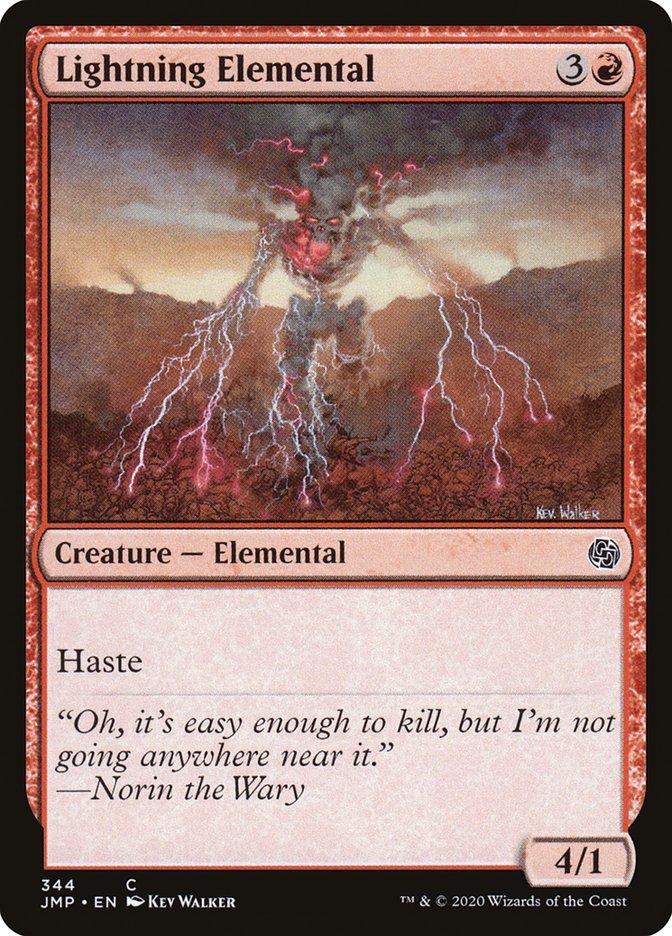Lightning Elemental [Jumpstart] - Card Brawlers