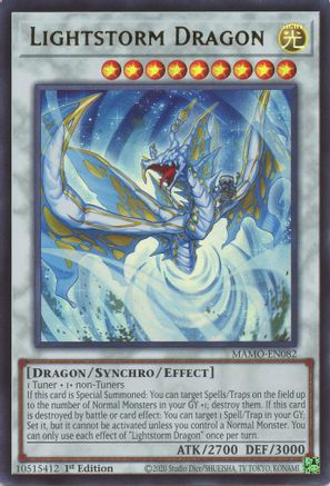 Lightstorm Dragon (MAMO-EN082) - Magnificent Monsters 1st Edition - Card Brawlers