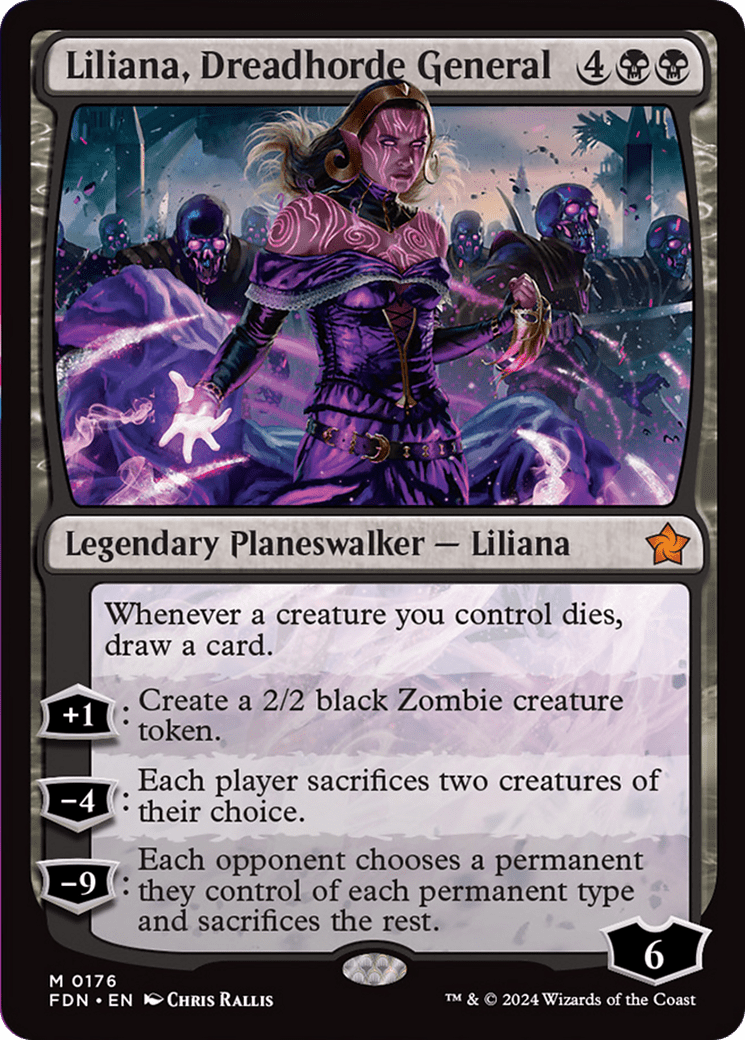 Liliana, Dreadhorde General [Foundations] - Card Brawlers