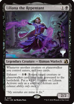 Liliana the Repentant (PPFRA-231) - Promo Pack: Reality Fracture Foil - Card Brawlers