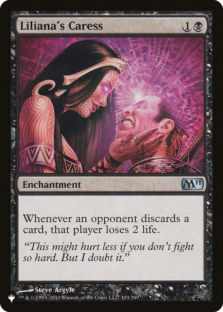 Liliana's Caress [The List] - Card Brawlers