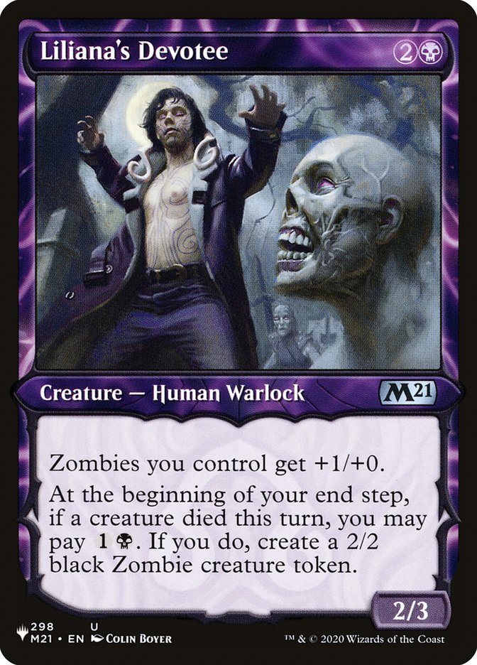 Liliana's Devotee (Showcase) [The List] - Card Brawlers