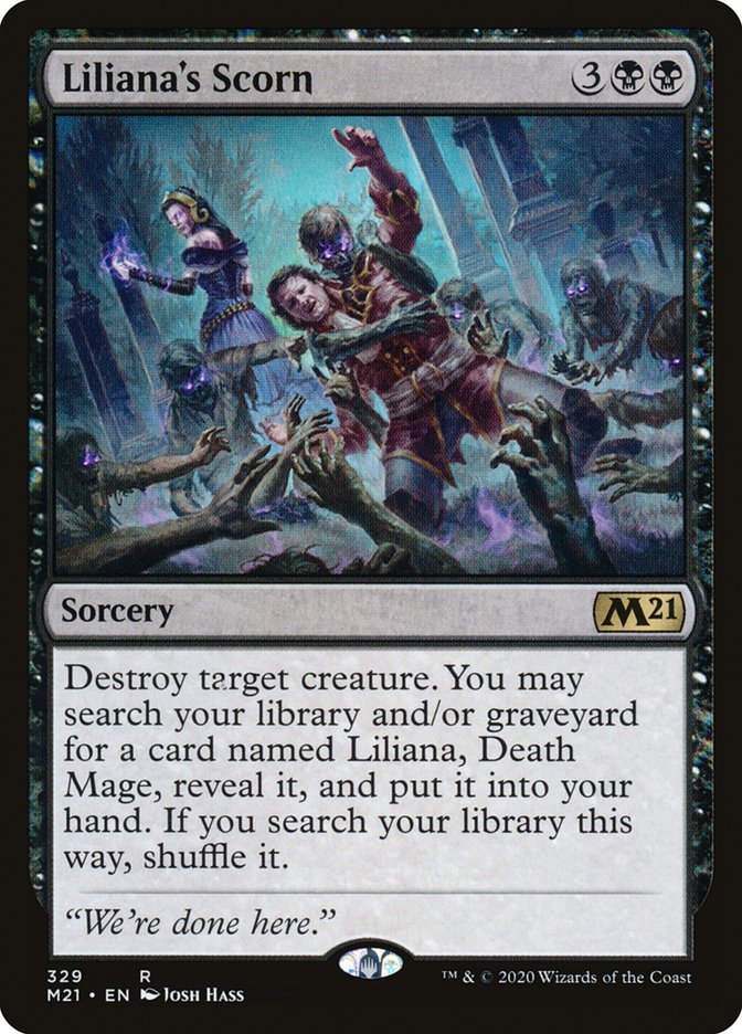 Liliana's Scorn [Core Set 2021] - Card Brawlers