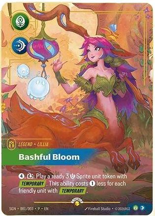 Lillia - Bashful Bloom (001/003) - Secret Garden Foil - Card Brawlers