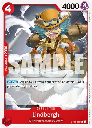 Lindbergh (ST35-002) - Starter Deck 35: RED/BLACK Sabo - Card Brawlers