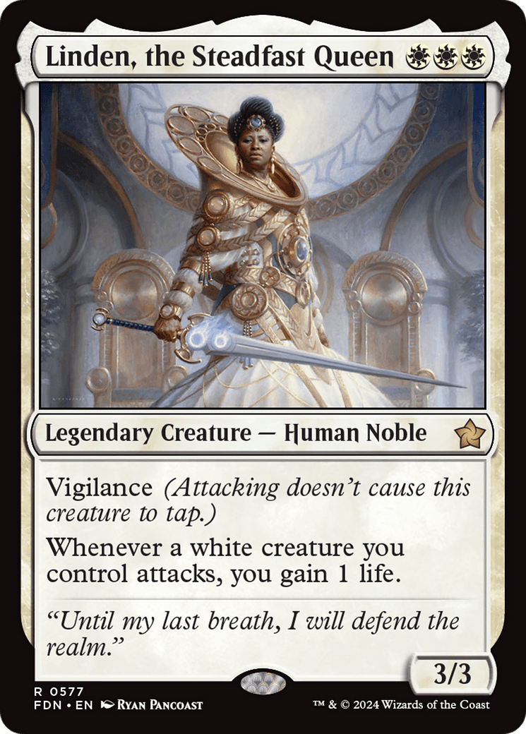 Linden, the Steadfast Queen [Foundations] - Card Brawlers