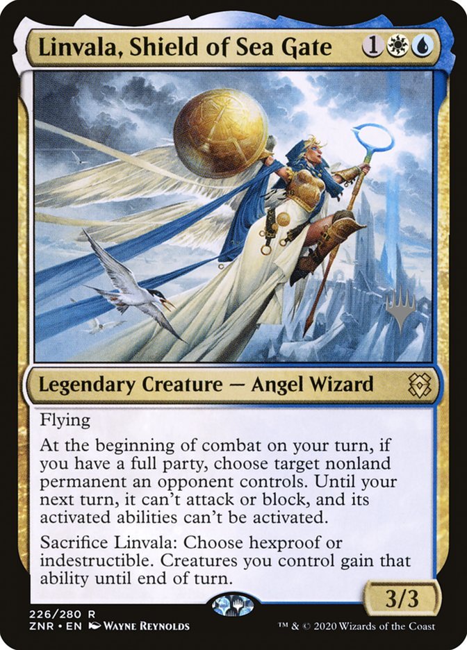 Linvala, Shield of Sea Gate (Promo Pack) [Zendikar Rising Promos] - Card Brawlers