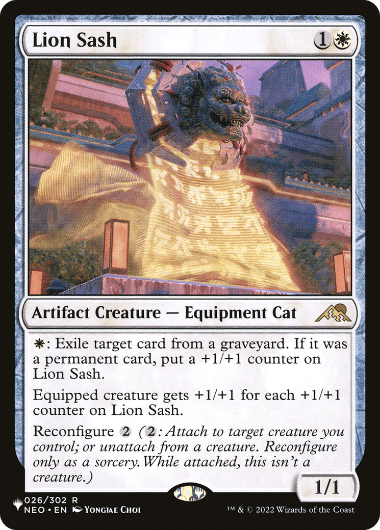 Lion Sash [The List] - Card Brawlers