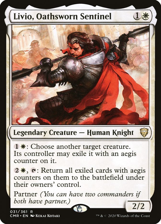 Livio, Oathsworn Sentinel [Commander Legends] - Card Brawlers