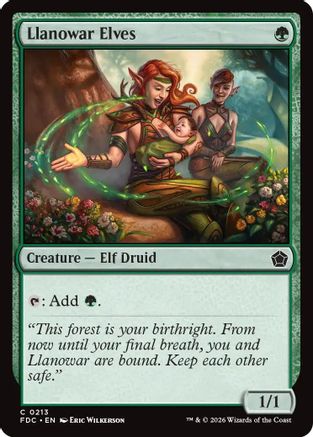 Llanowar Elves (FDC-213) - Commander: Foundations - Card Brawlers
