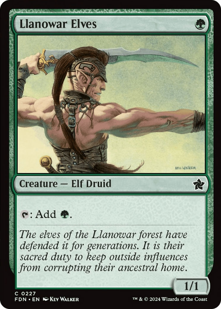 Llanowar Elves [Foundations] - Card Brawlers