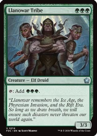 Llanowar Tribe (FDC-214) - Commander: Foundations - Card Brawlers
