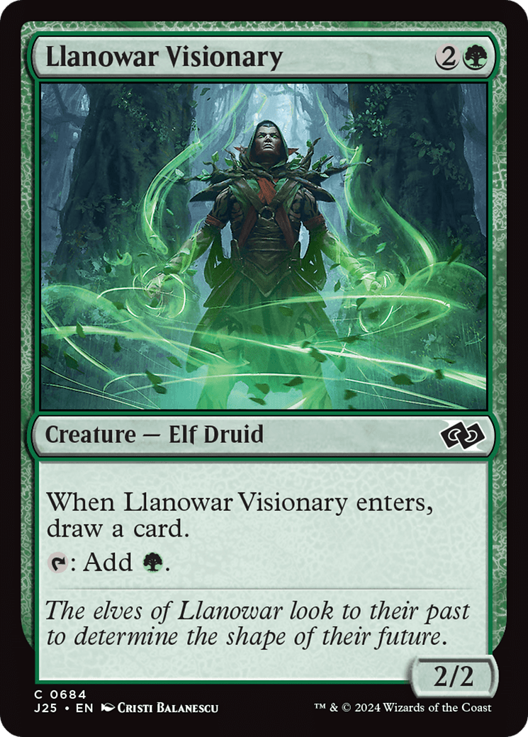Llanowar Visionary [Foundations Jumpstart] - Card Brawlers