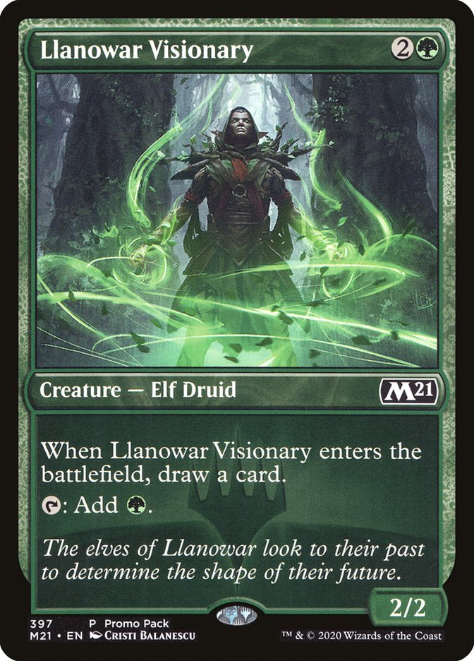 Llanowar Visionary (Promo Pack) [Core Set 2021 Promos] - Card Brawlers