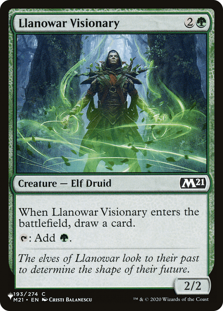 Llanowar Visionary [The List] - Card Brawlers