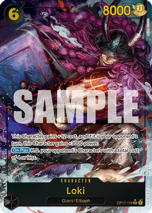 Loki (Alternate Art) (OP17-119) - The World's Strongest Warriors Foil - Card Brawlers