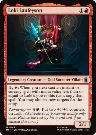Loki Laufeyson (MSH-143) - Marvel Super Heroes - Card Brawlers