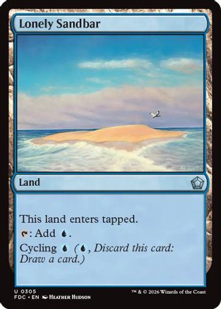 Lonely Sandbar (FDC-305) - Commander: Foundations - Card Brawlers