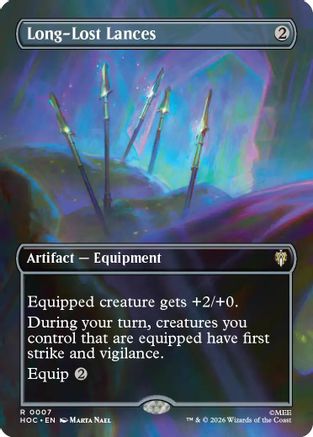 Long-Lost Lances (Borderless) (HOC-007) - The Hobbit: Eternal-Legal Foil - Card Brawlers