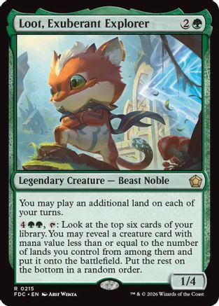 Loot, Exuberant Explorer (FDC-215) - Commander: Foundations - Card Brawlers