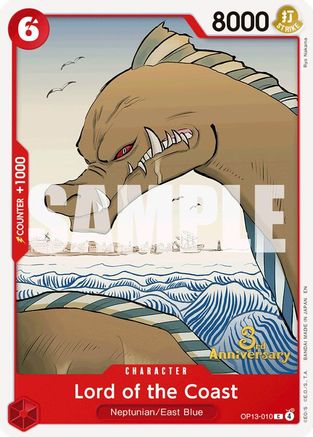 Lord of the Coast (OP13-010) - Carrying On His Will: 3rd Anniversary Tournament Cards - Card Brawlers