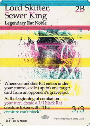 Lord Skitter, Sewer King (0288) (SLZ-288) - Secret Lair x MSCHF: The Zeta Set - Card Brawlers
