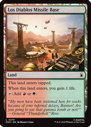Los Diablos Missile Base (MSH-270) - Marvel Super Heroes - Card Brawlers