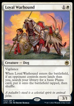 Loyal Warhound (Promo Pack) [Dungeons & Dragons: Adventures in the Forgotten Realms Promos] - Card Brawlers