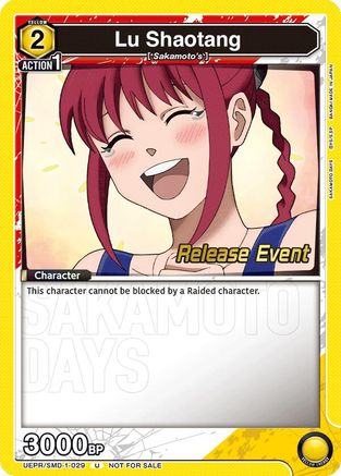 Lu Shaotang (029) (Release Event) (UE19BT/SMD-1-029) - UE19BT SAKAMOTO DAYS Release Event Cards - Card Brawlers