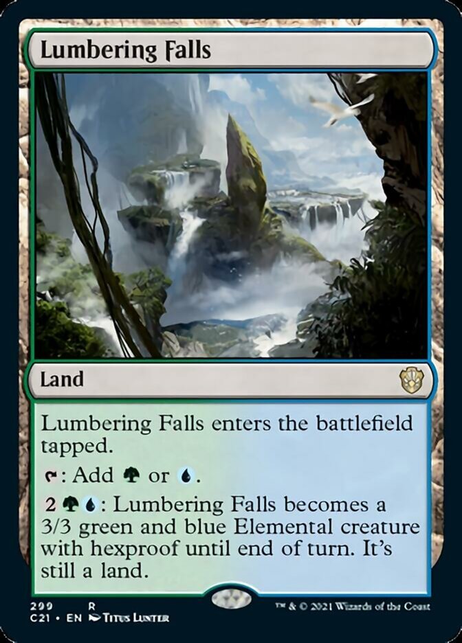 Lumbering Falls [Commander 2021] - Card Brawlers