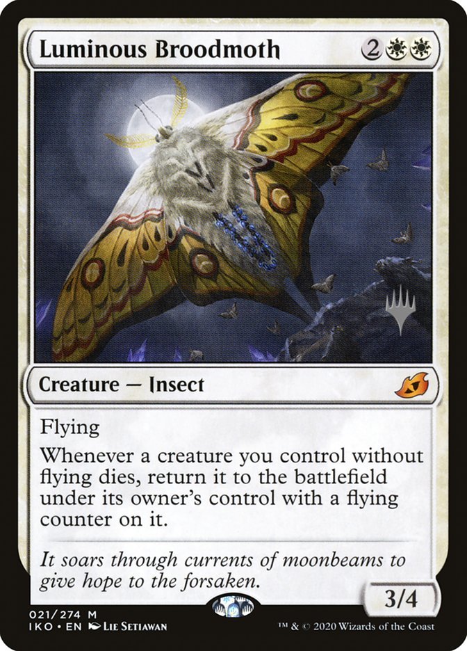 Luminous Broodmoth (Promo Pack) [Ikoria: Lair of Behemoths Promos] - Card Brawlers